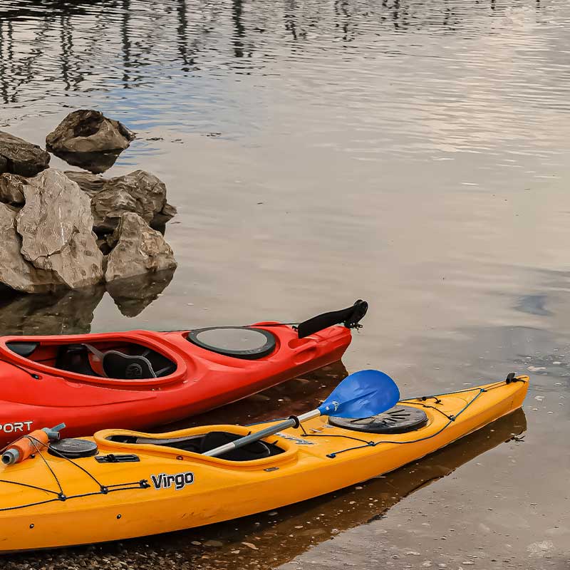 kayak on the water